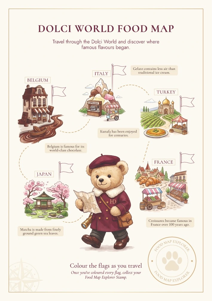 Dolci World Food Map activity page
